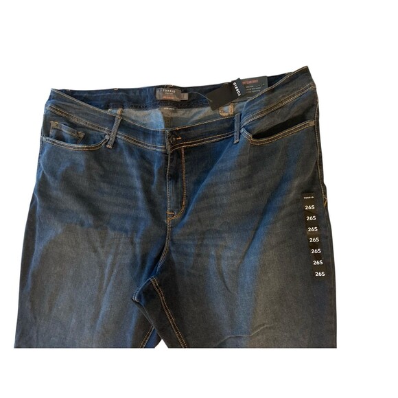 Torrid Woman's Super Stretch Jeans Luxe‎ Slim Boot Size 26S - Picture 3 of 10